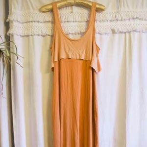 Free People Beach Peach Two Toned Maxi Dress